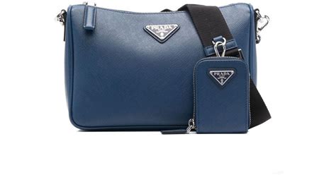 prada tas dames blauw